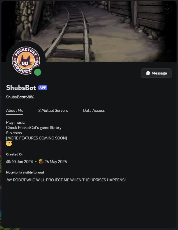 Shubs Bot Profile
